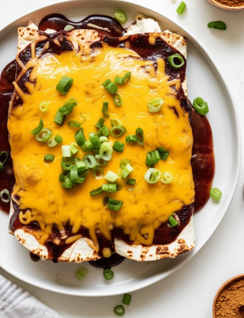 Awesome White Cheese And Chocolate Enchiladas image