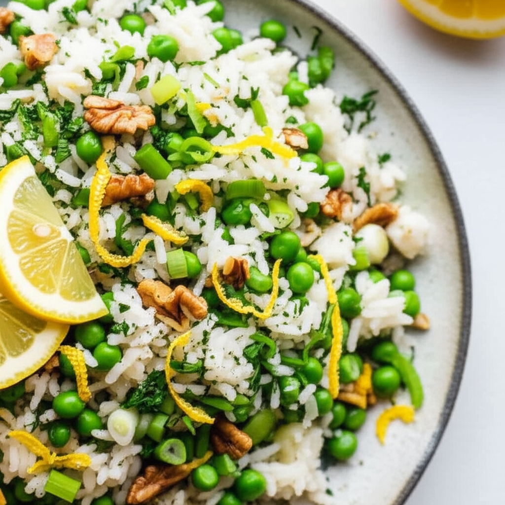 2Bleu S Lemony Rice With Peas Risi E Bisi image