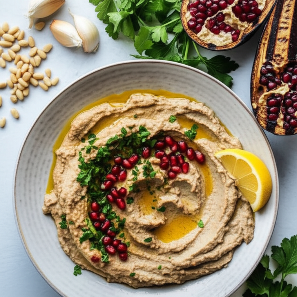 Baba Ganouj Eggplant Dip With Sesame Oil image