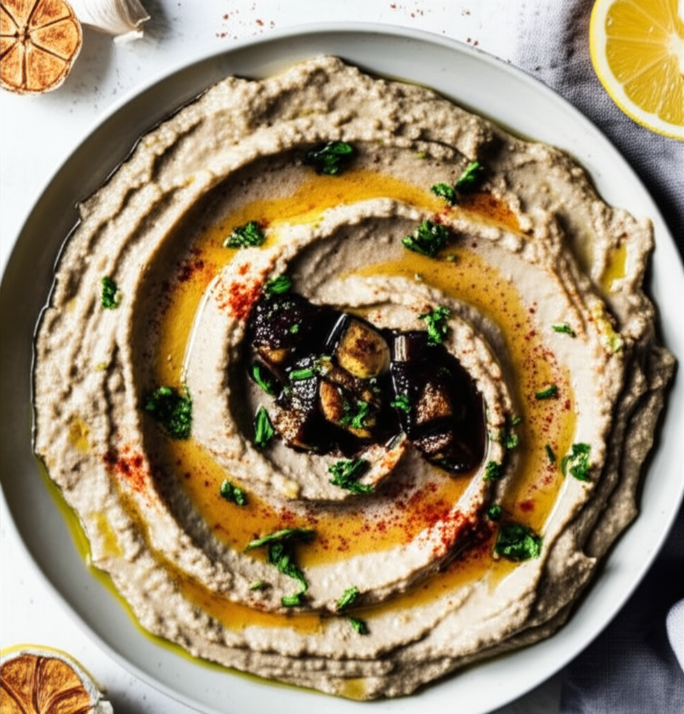 Baba Ganoujh Eggplant Salad With Tehina image