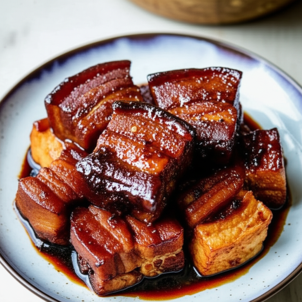 Babi Tauhu Braised Pork In Dark Soy Sauce image