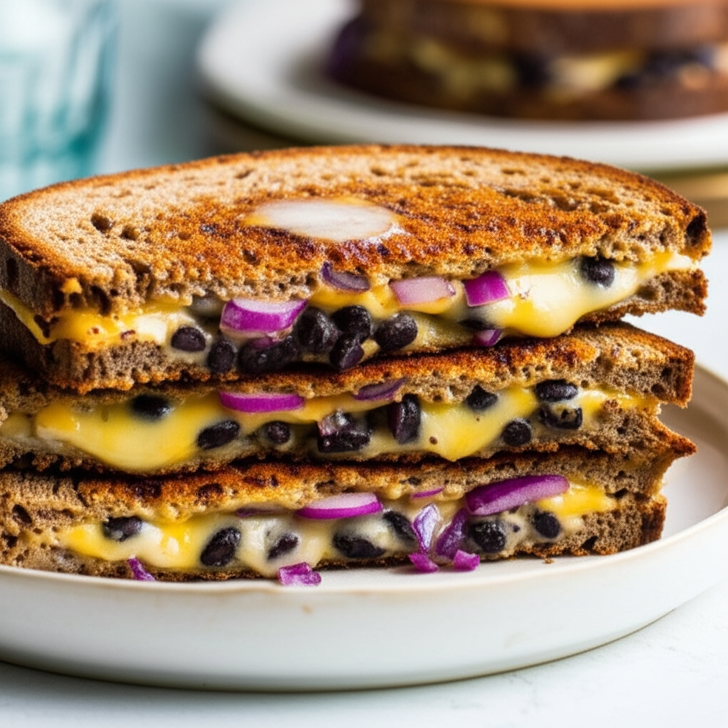 Babs Black Bean Grilled Cheese Sandwich image