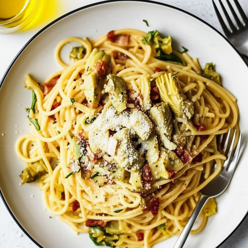 Baby Artichoke Carbonara image