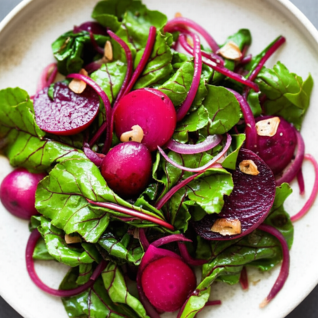 Baby Beet Tops With Teeny Weeny Baby Beets Attached image