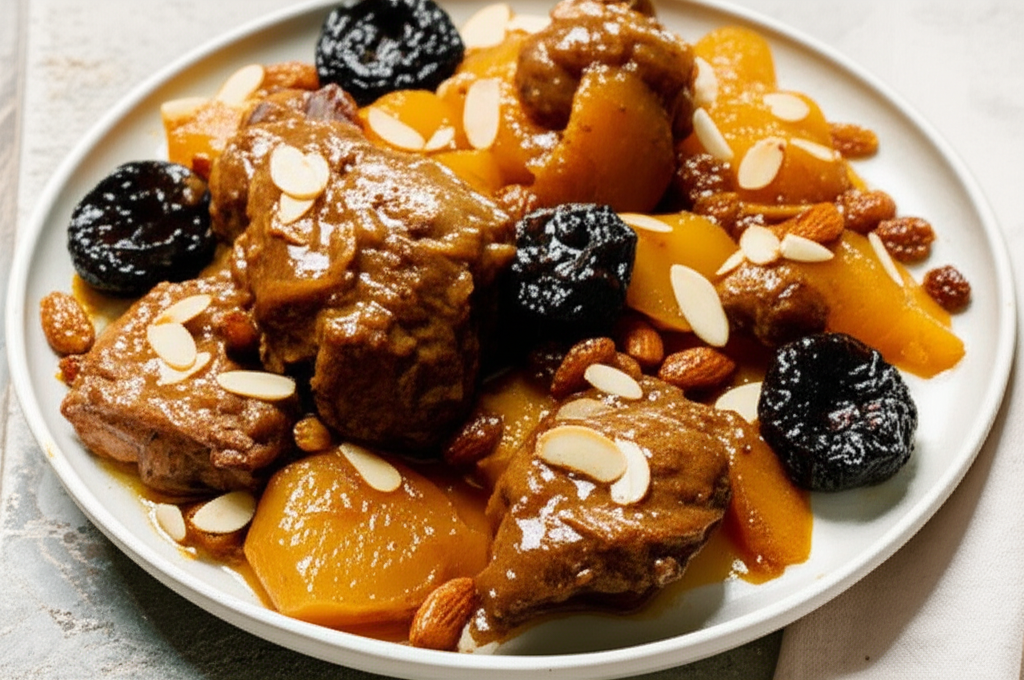 L Ham Lahlou Algerian North African Sweet Lamb Dish image