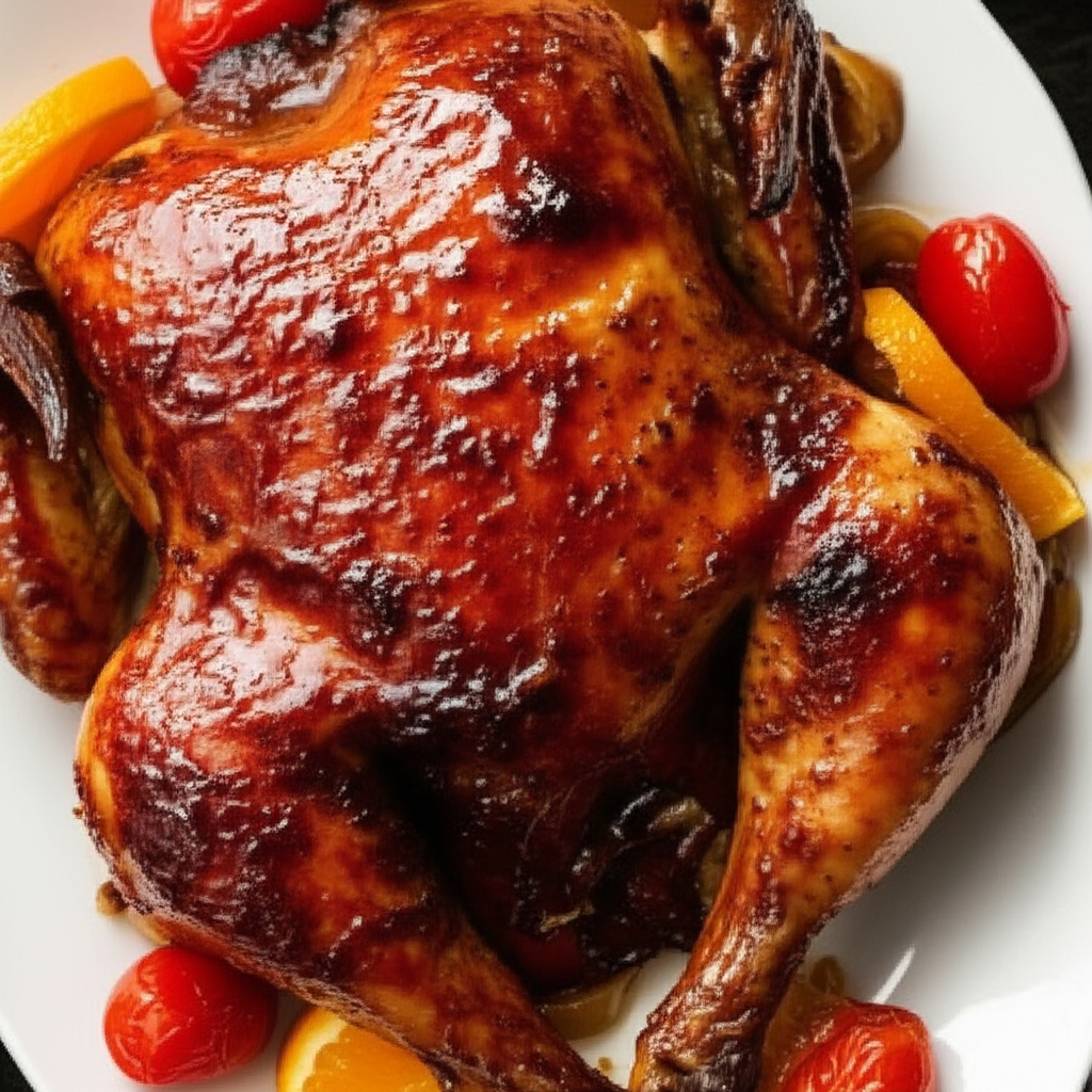 Lacquered Crock Pot Chicken image
