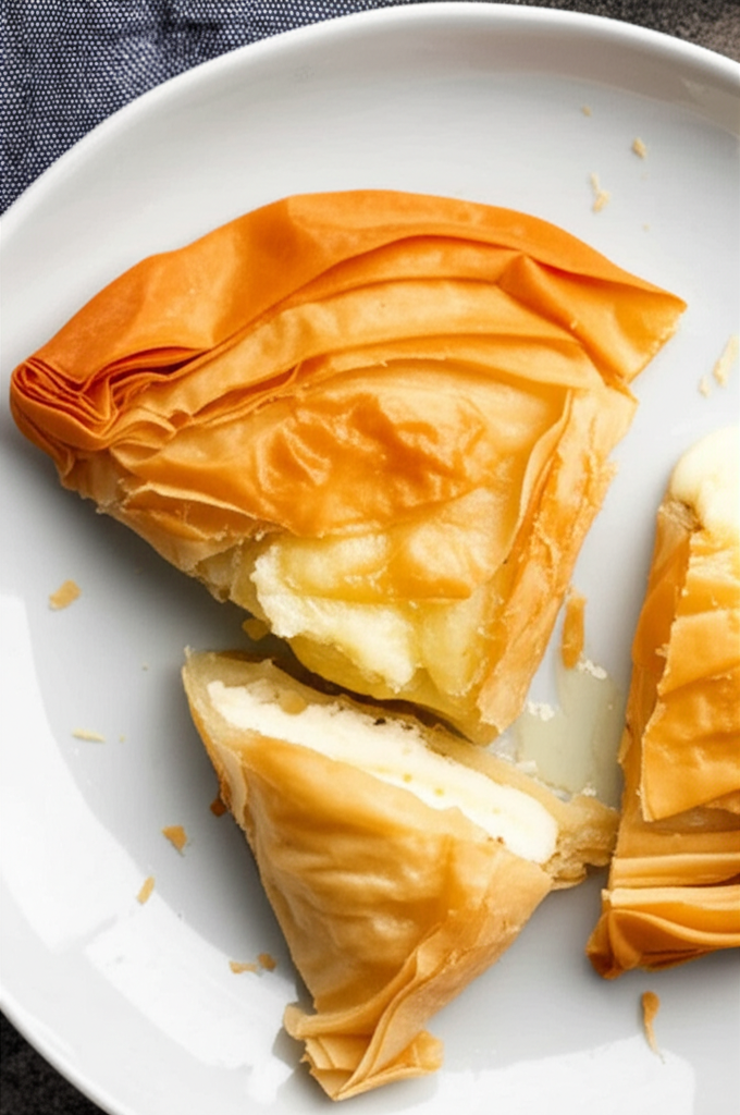 Baby Brie Wedge In Phyllo image