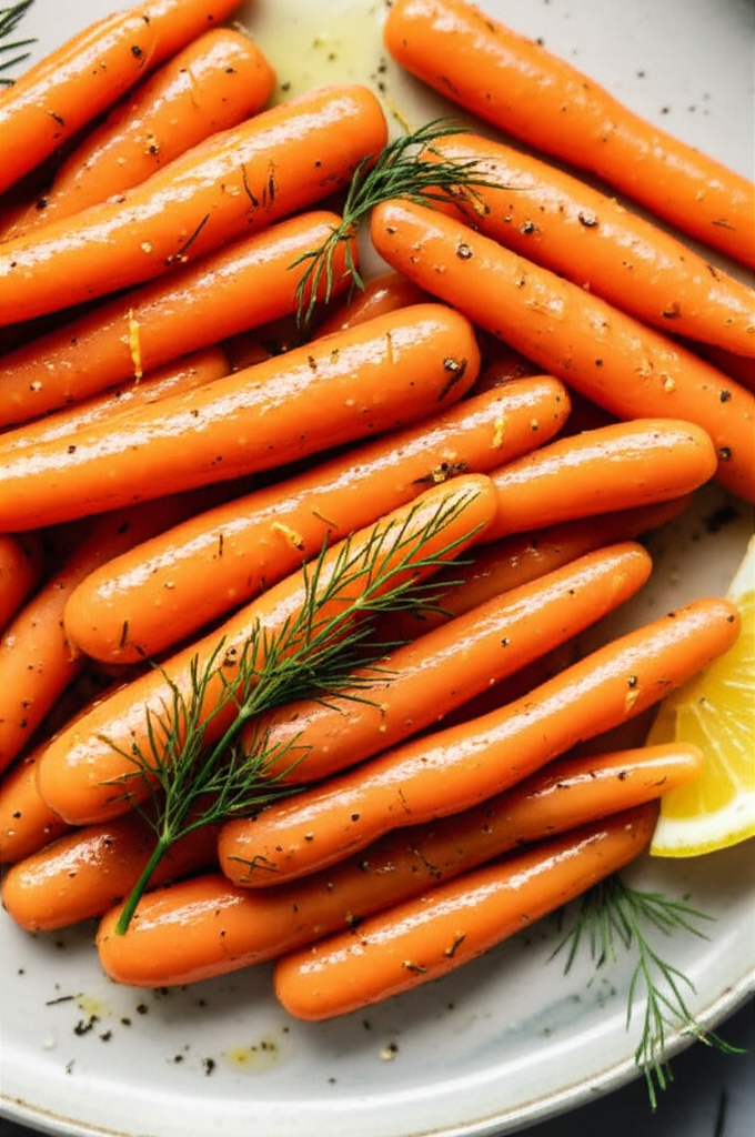 Baby Carrots With Dill Butter image