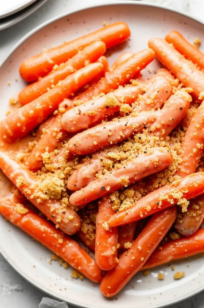 Baby Carrots With Horseradish Sauce image