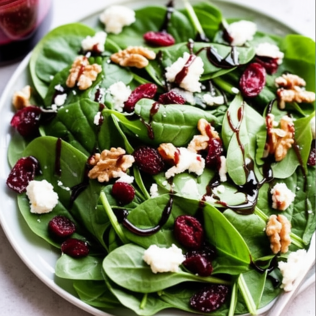 Baby Greens Salad With Cranberry Balsamic Vinaigrette image