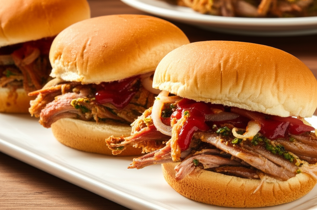 3 Alarm Spicy Bbq Pork Sandwiches image
