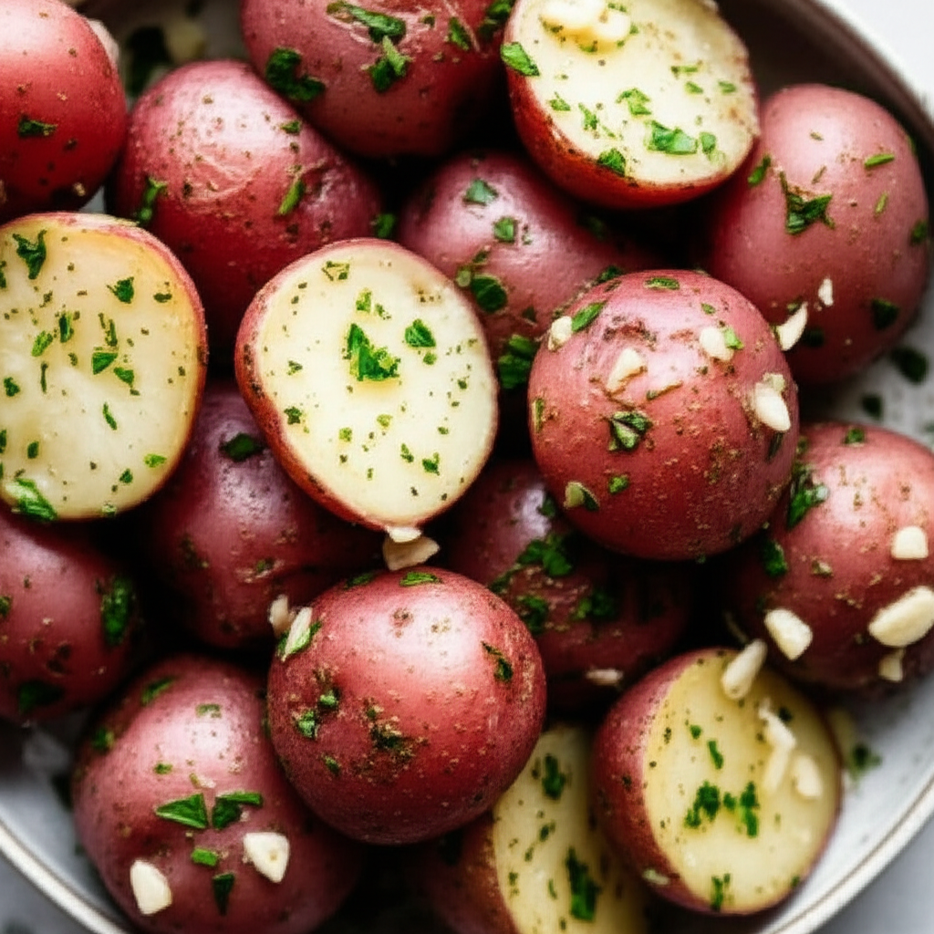 Baby Red Potatoes With Garlic And Parsley image