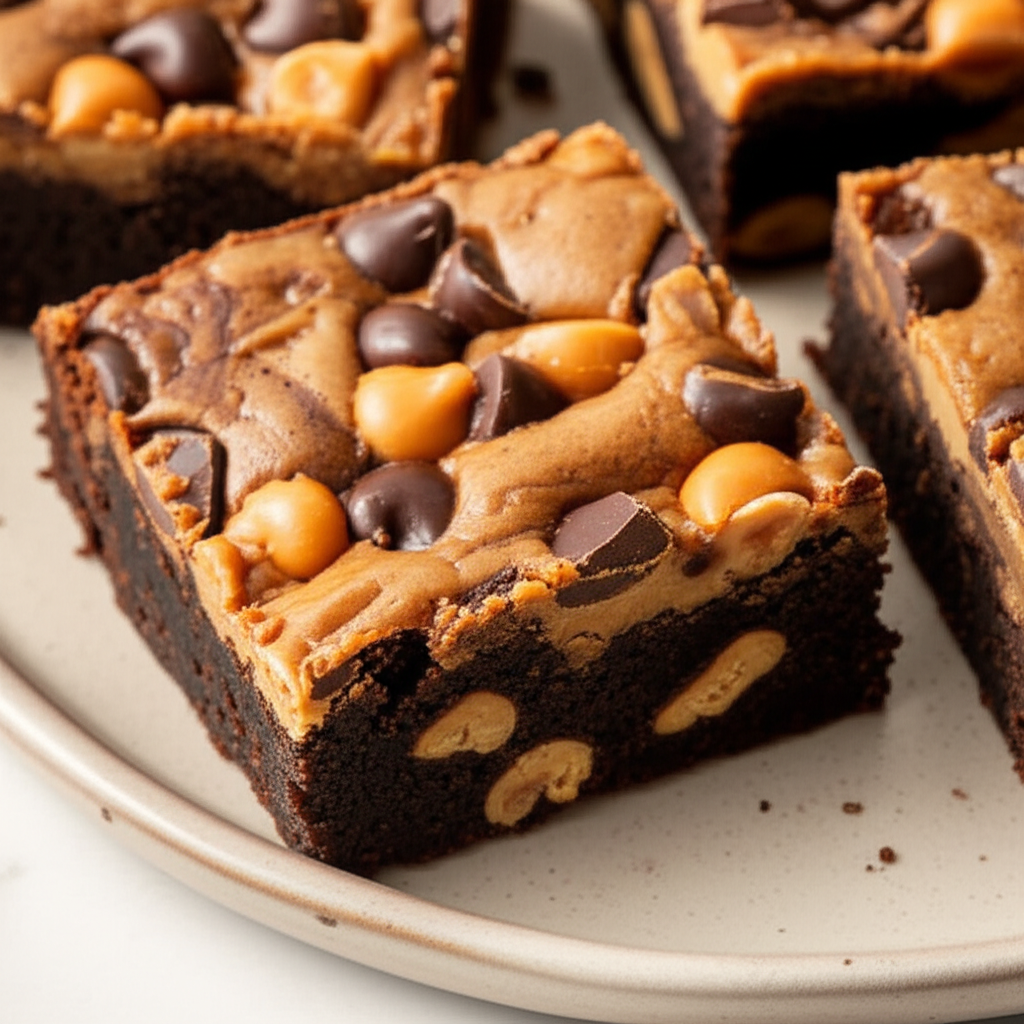Baby Ruth Candy Brownies image