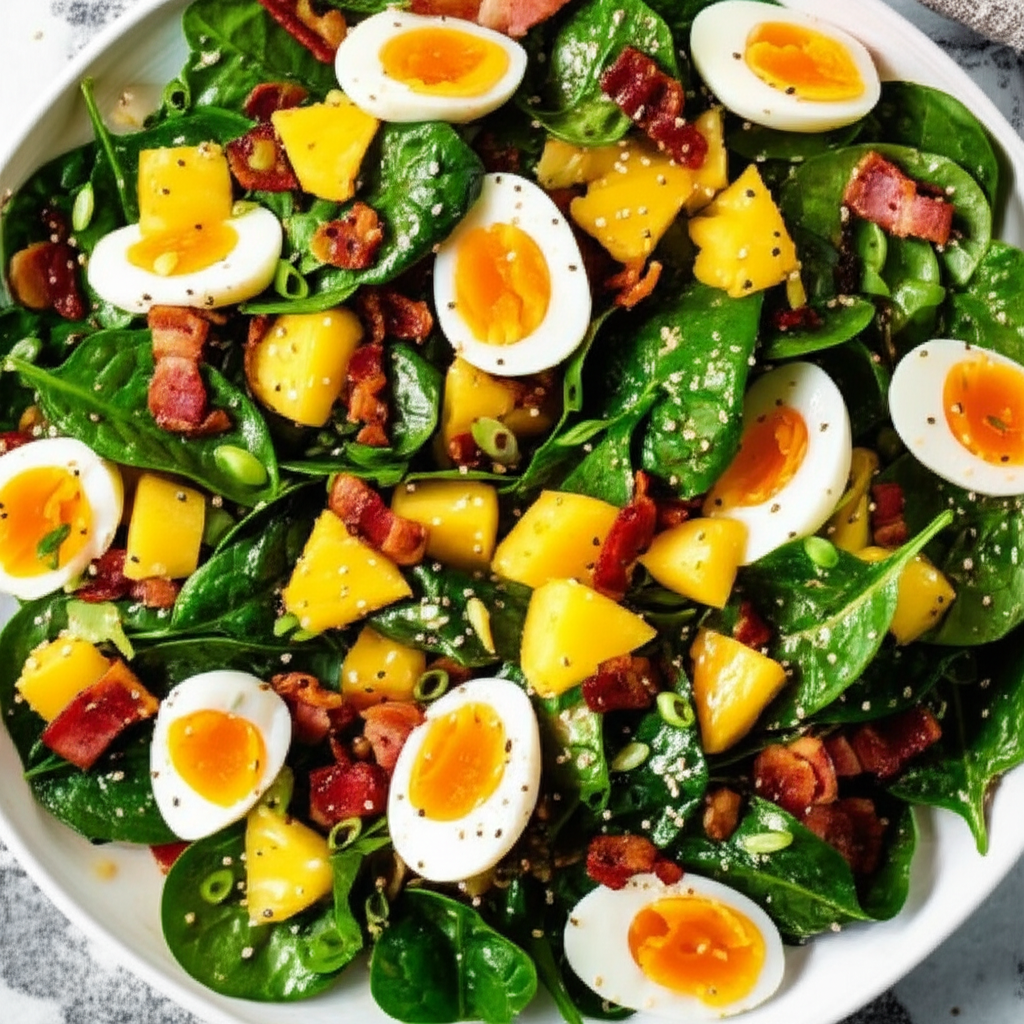 Baby Spinach N Pineapple Salad image
