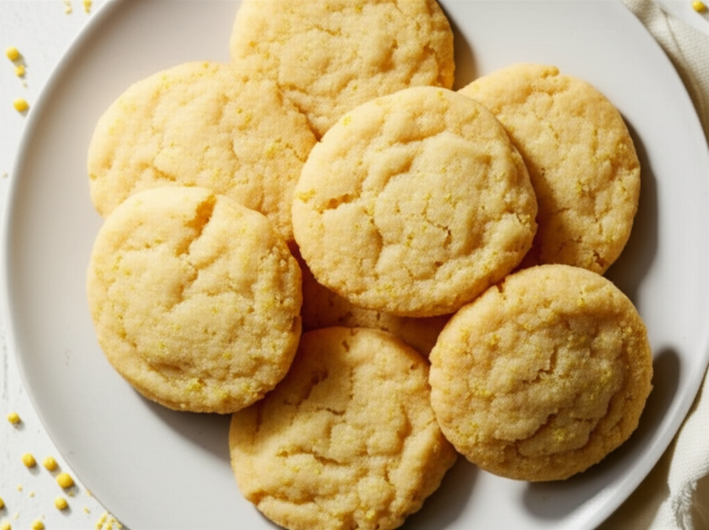 Lemon Cornmeal Cookies Cooking Light image