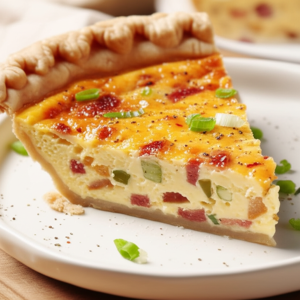 Bacon Cheddar Quiche image