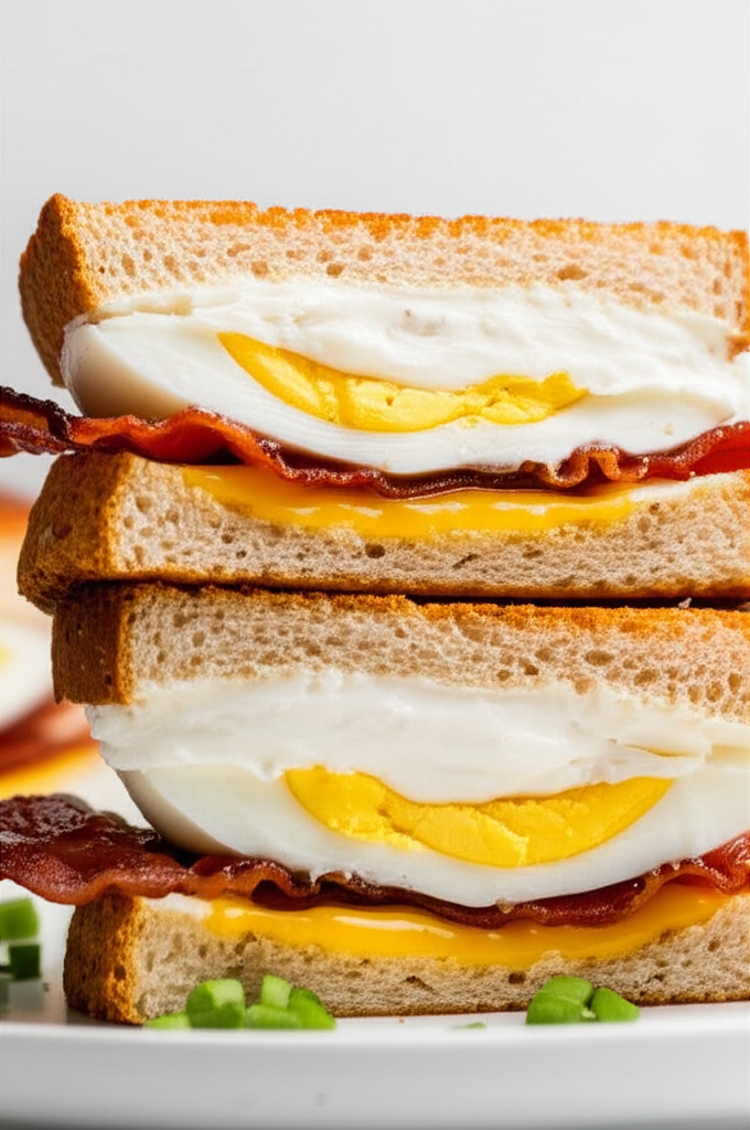 Bacon Egg Sandwiches Breakfast Lunch Mmmmmmm image