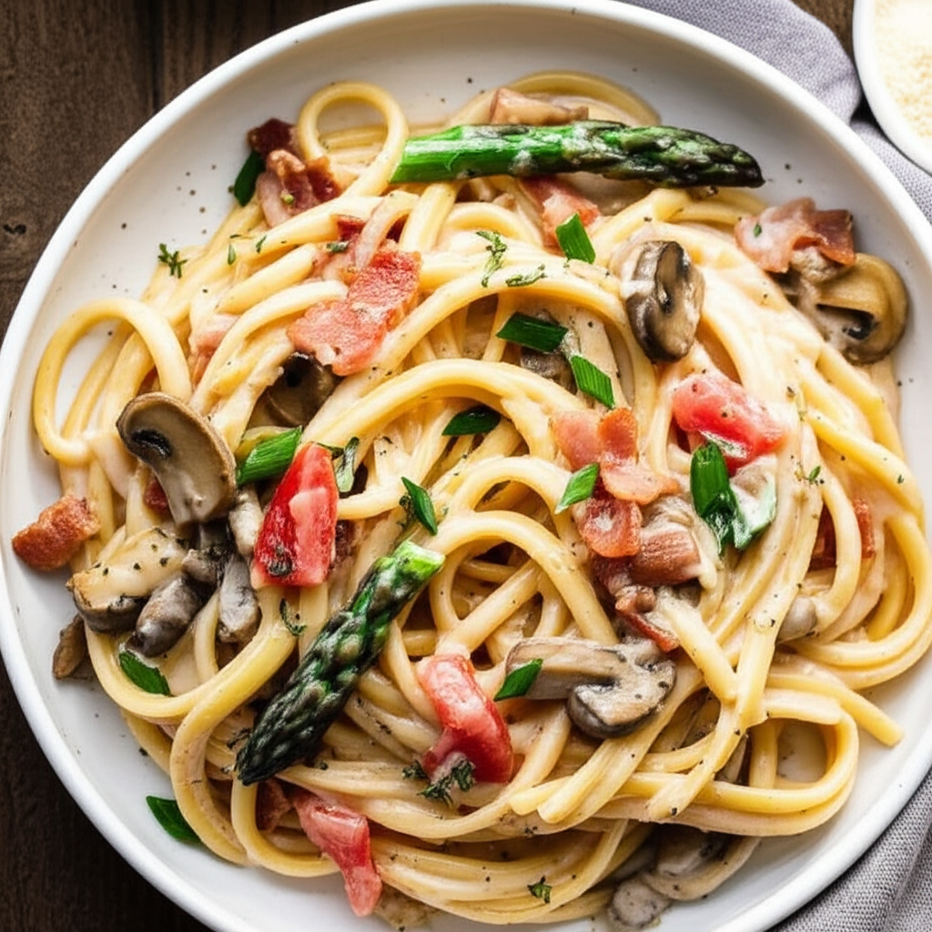 Bacon Creamy Fettuccine image
