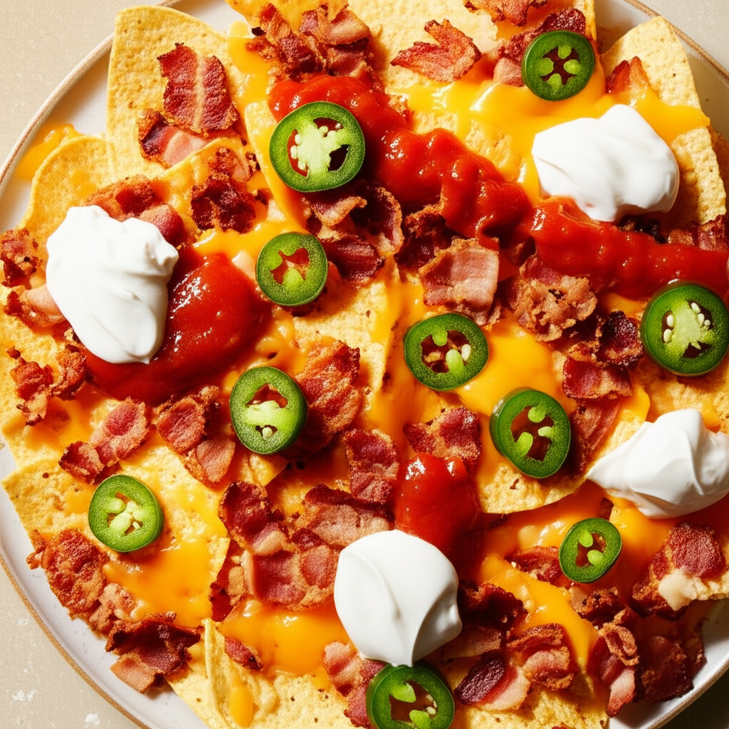 Bacon Onion Nachos image