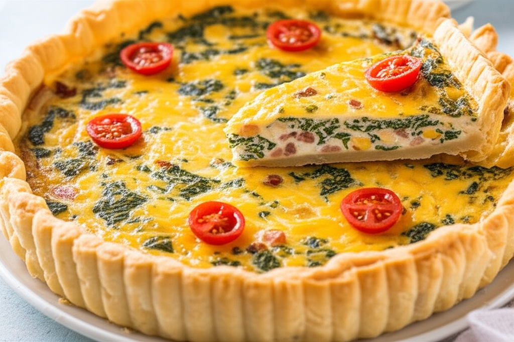 Bacon Spinach Quiche image