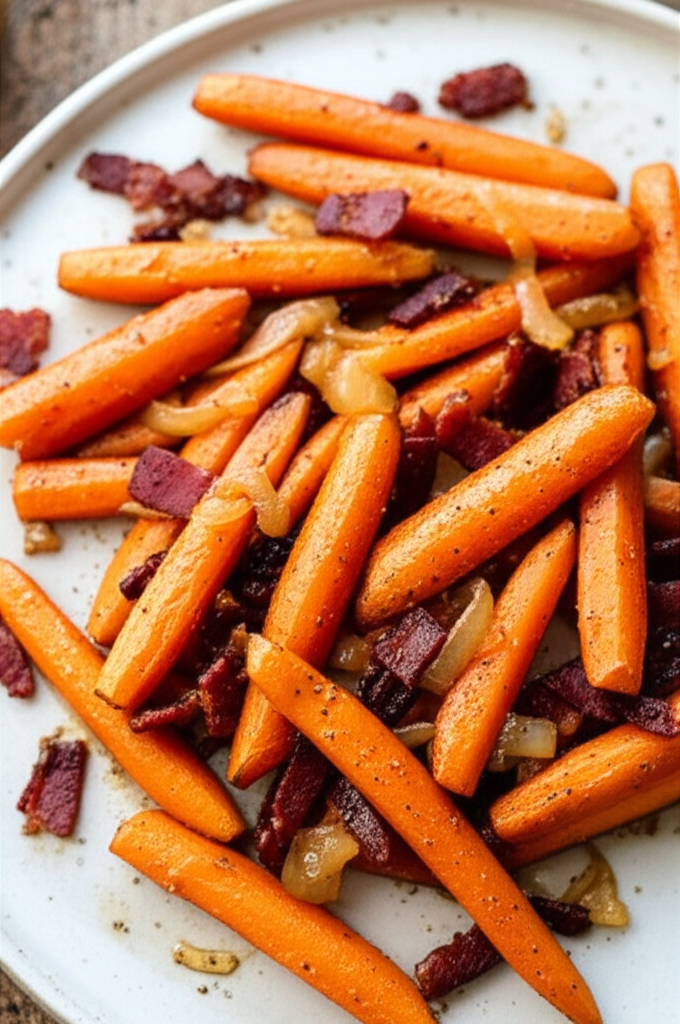 Bacon N Onion Carrots For Two image