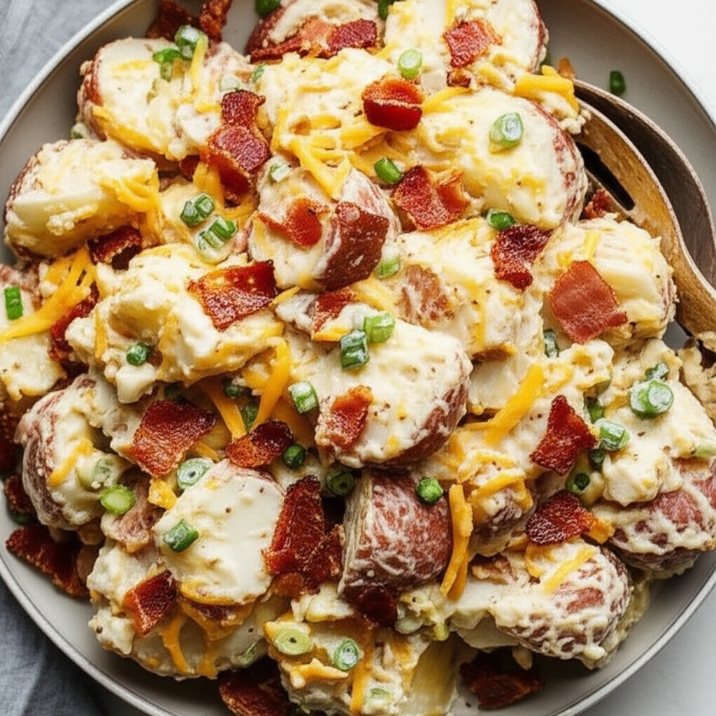 Bacon And Cheddar Potato Salad image