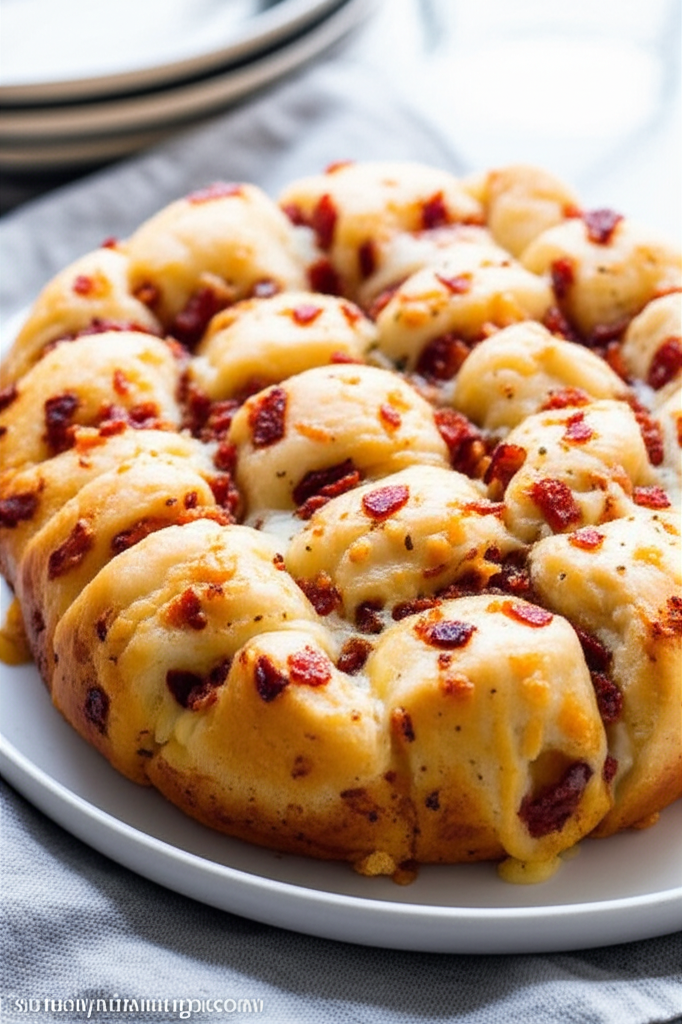 Bacon And Cheese Bread Pull Aparts image