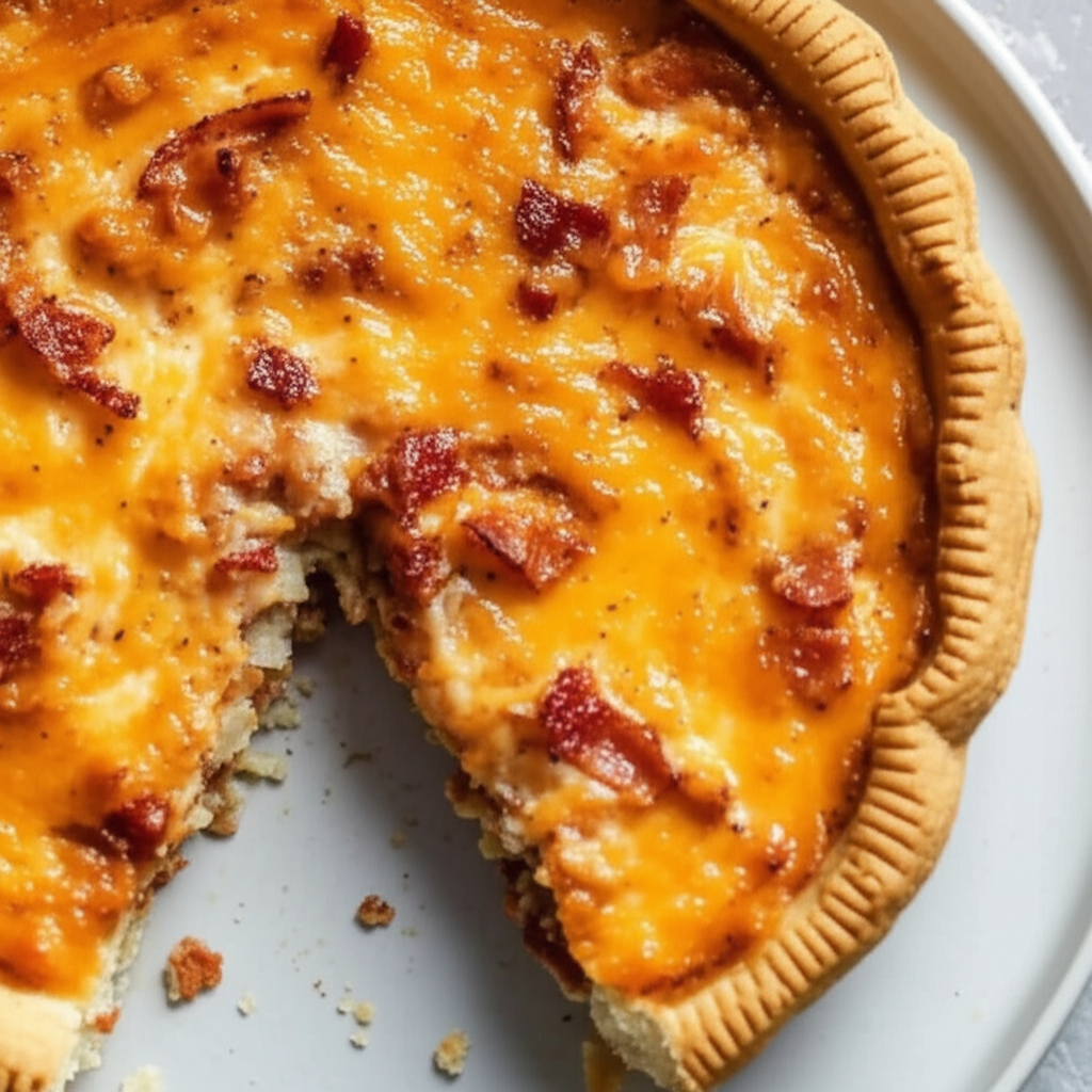 Bacon And Cheese Pie image