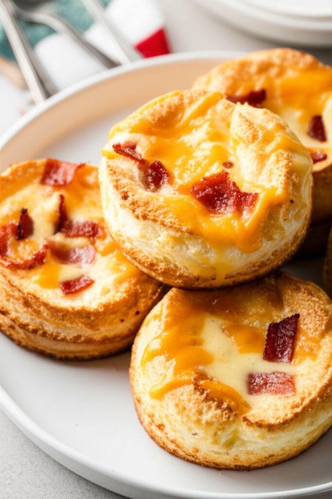 Bacon And Cheese Souffles image