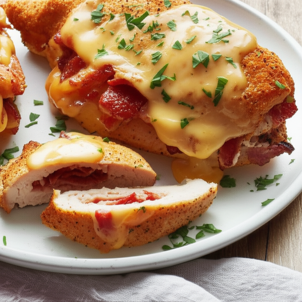 Bacon And Cheese Stuffed Chicken Breasts image