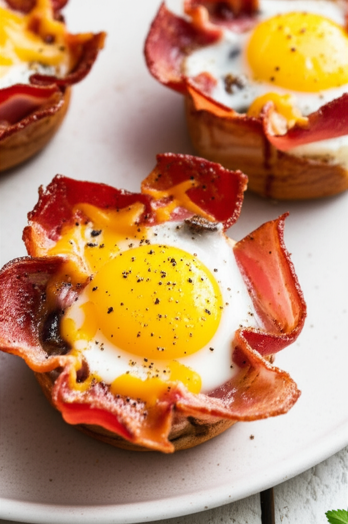 Bacon And Egg Breakfast Baskets image