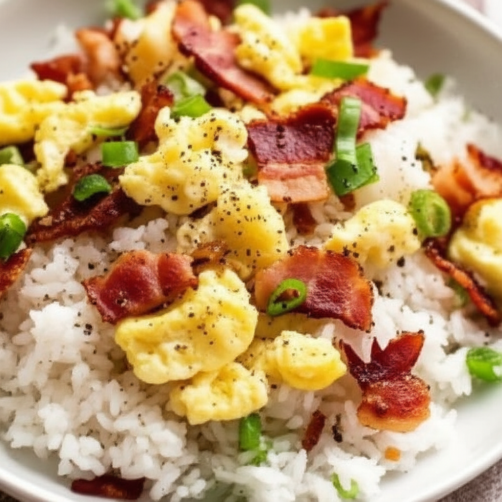 Bacon And Egg Rice image