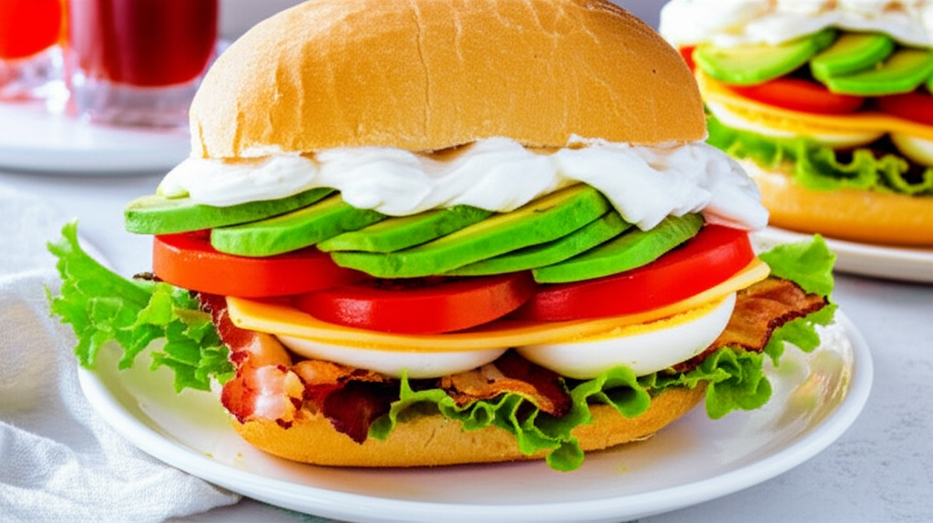Bacon And Egg Roll Sandwiches image