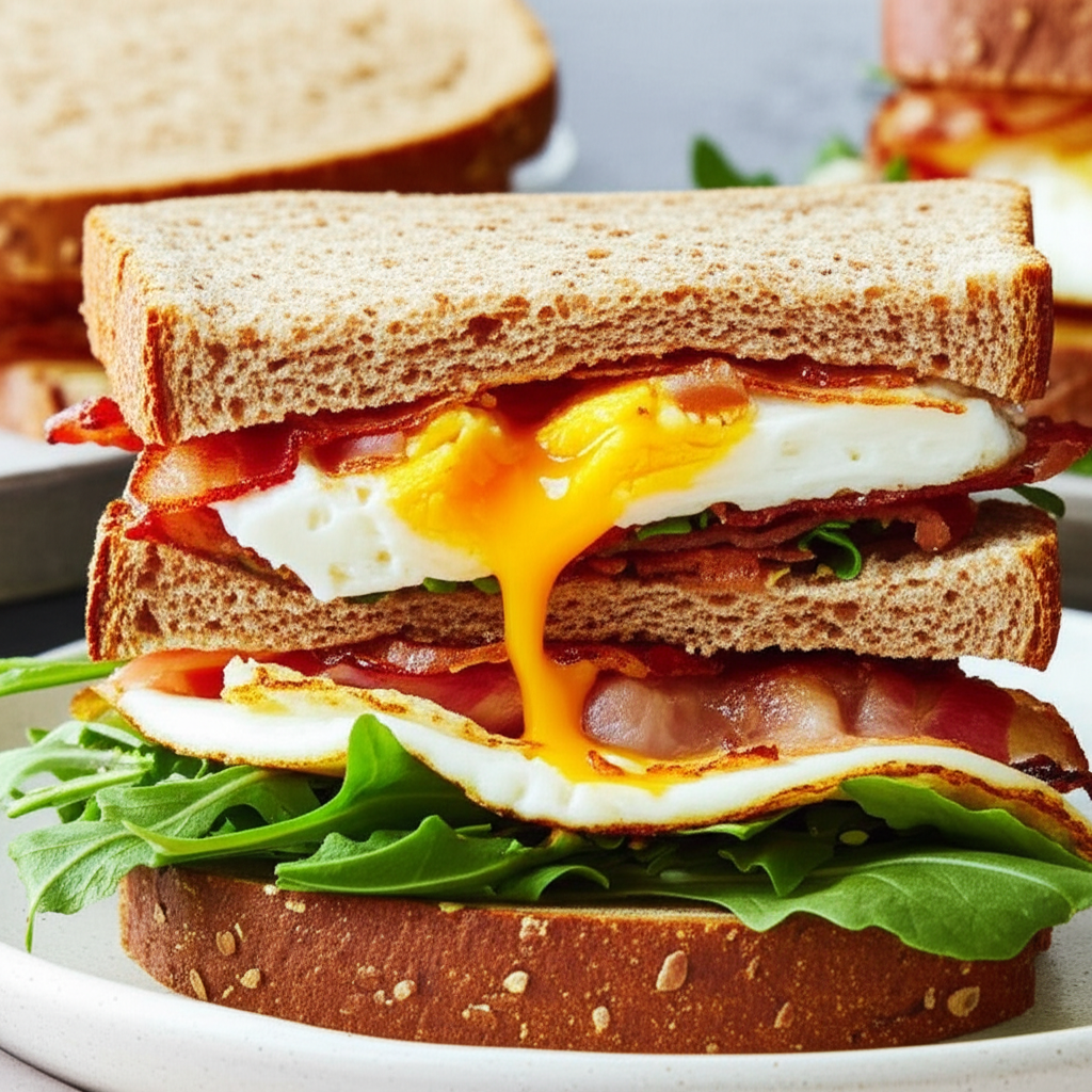 Bacon And Egg Sandwiches image