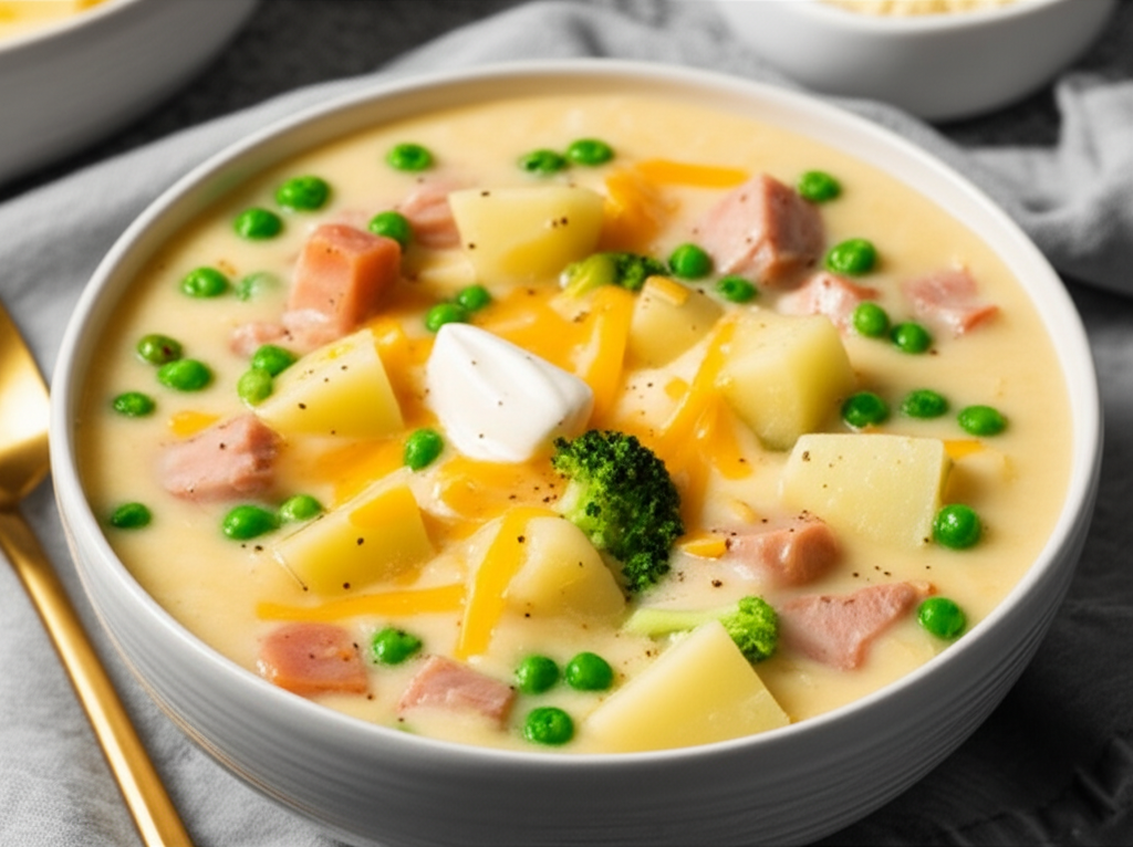 3 Cheese Potato Soup image