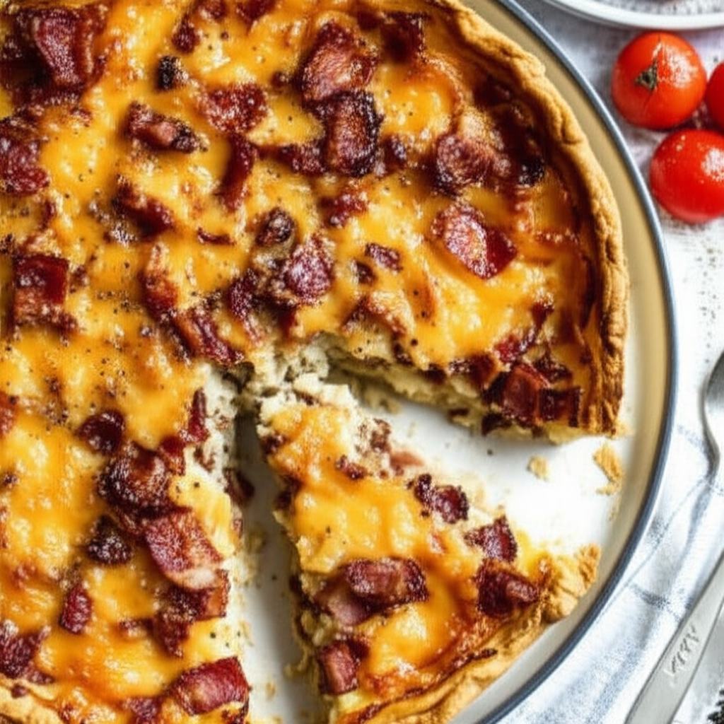 Bacon And Onion Pie image
