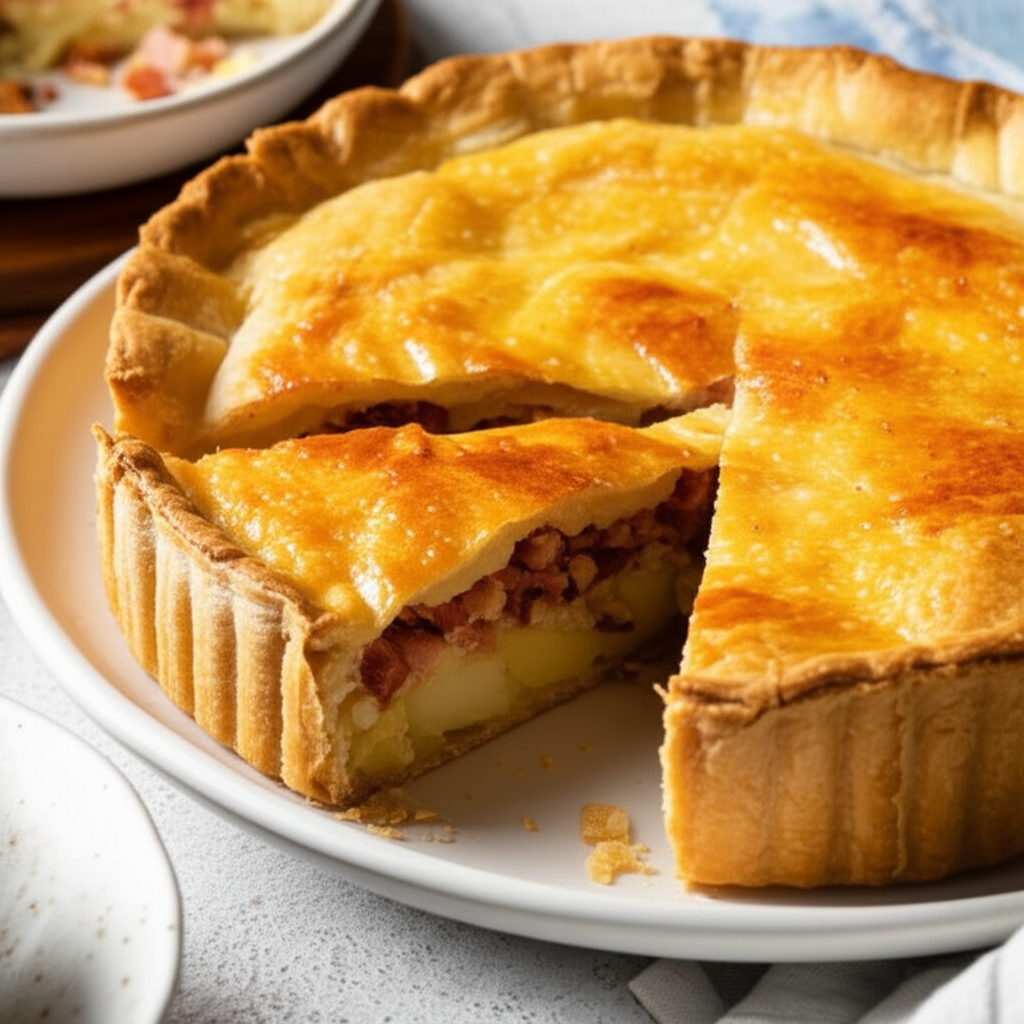 Bacon And Potato Pie image