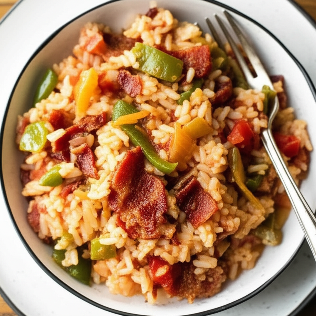 Bacon And Rice Creole image