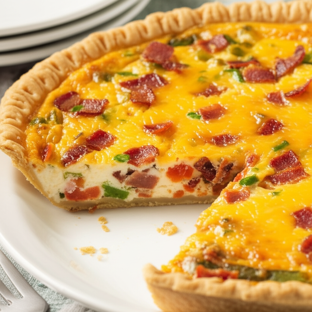 Bacon And Rotel Quiche image