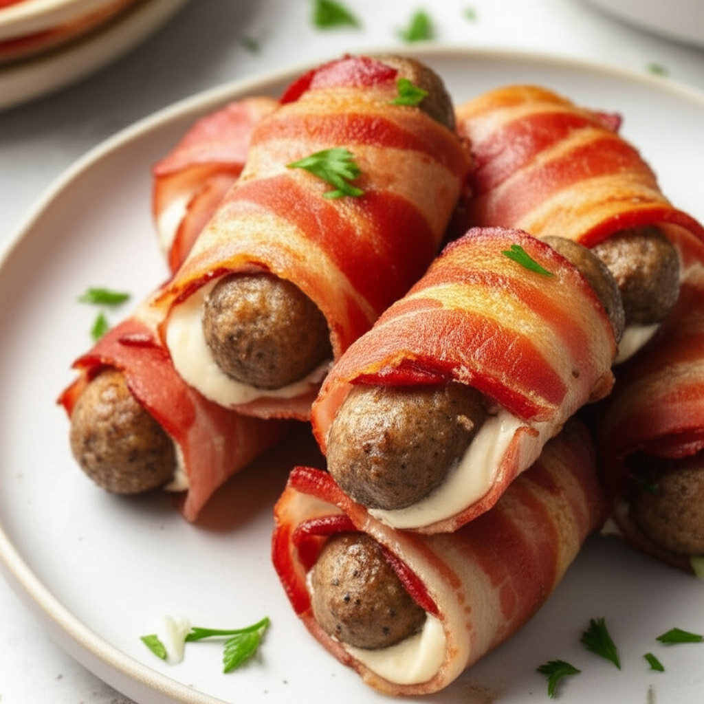 Bacon And Sausage Roll Ups image