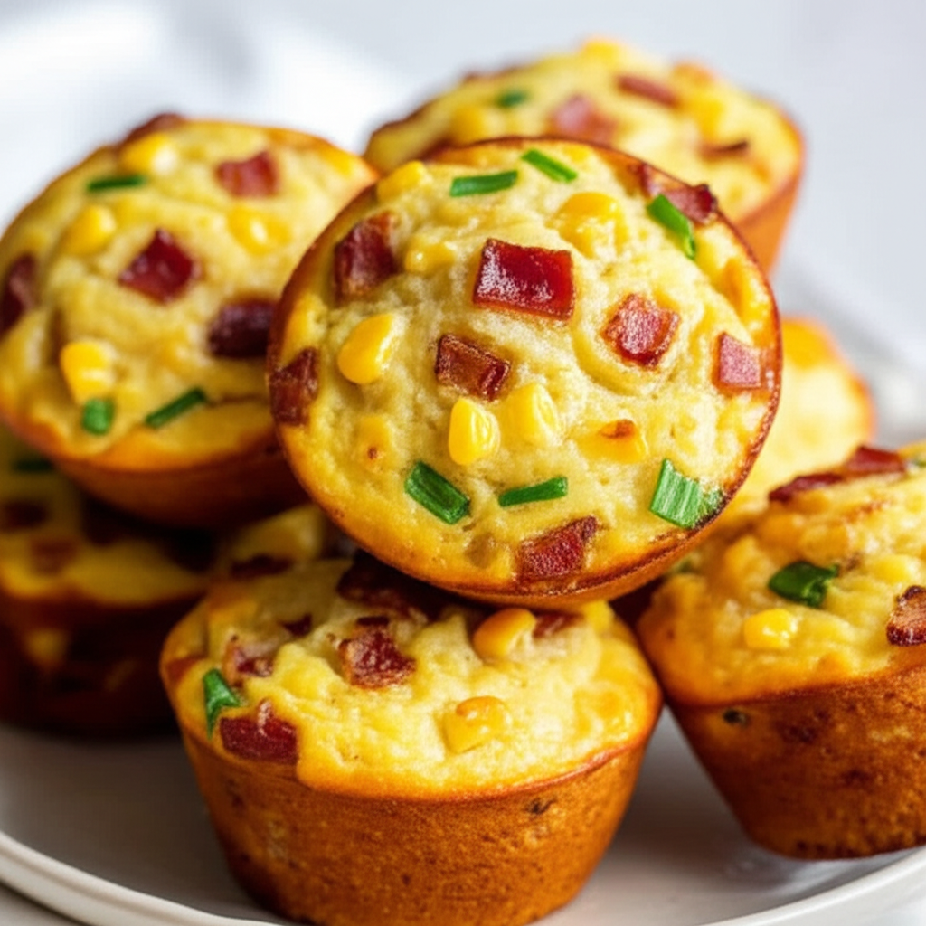 Bacon And Scallion Corn Muffins image