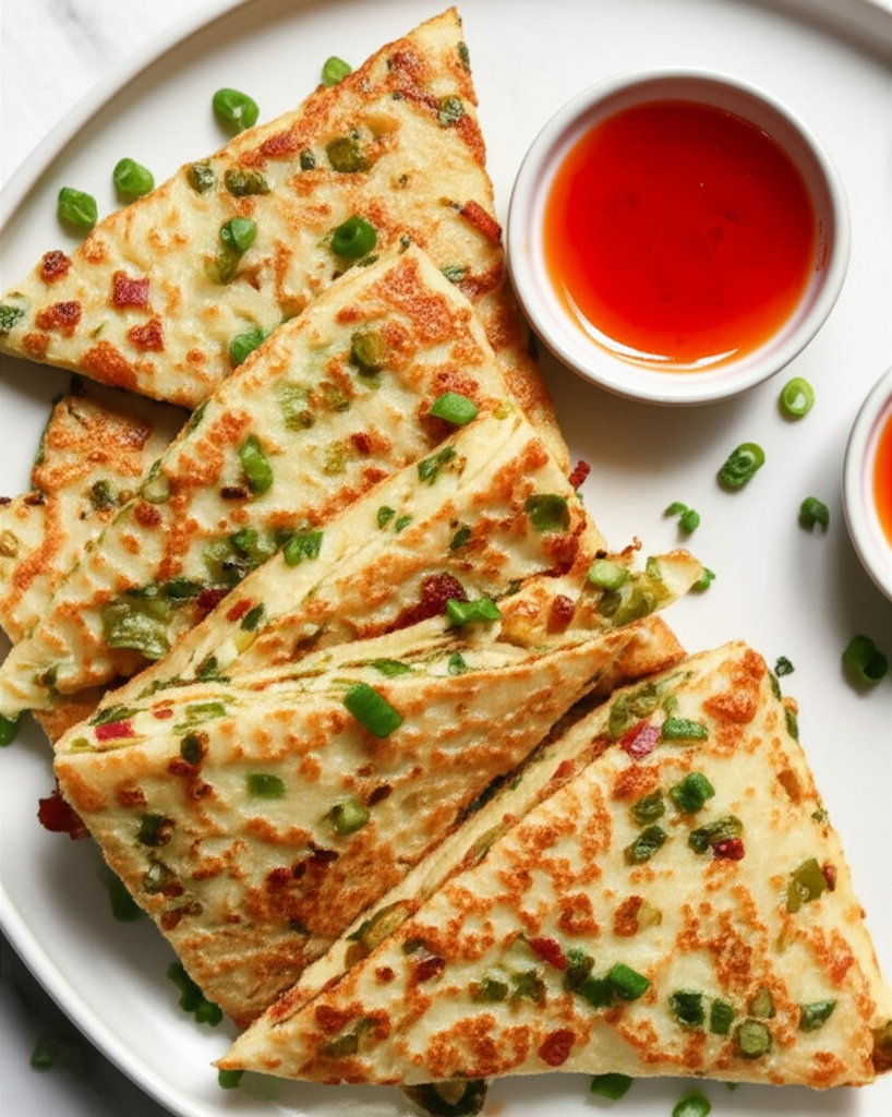 Bacon And Spring Onion Pancakes image