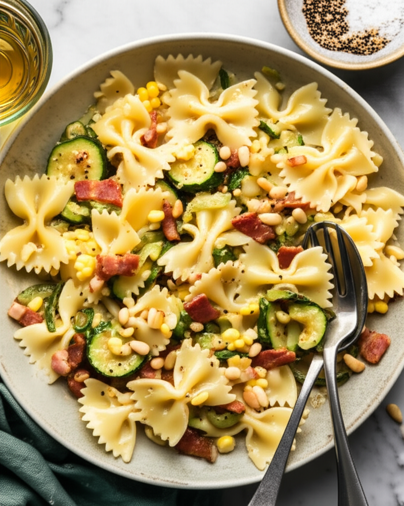 Bacon And Sweet Corn Pasta image