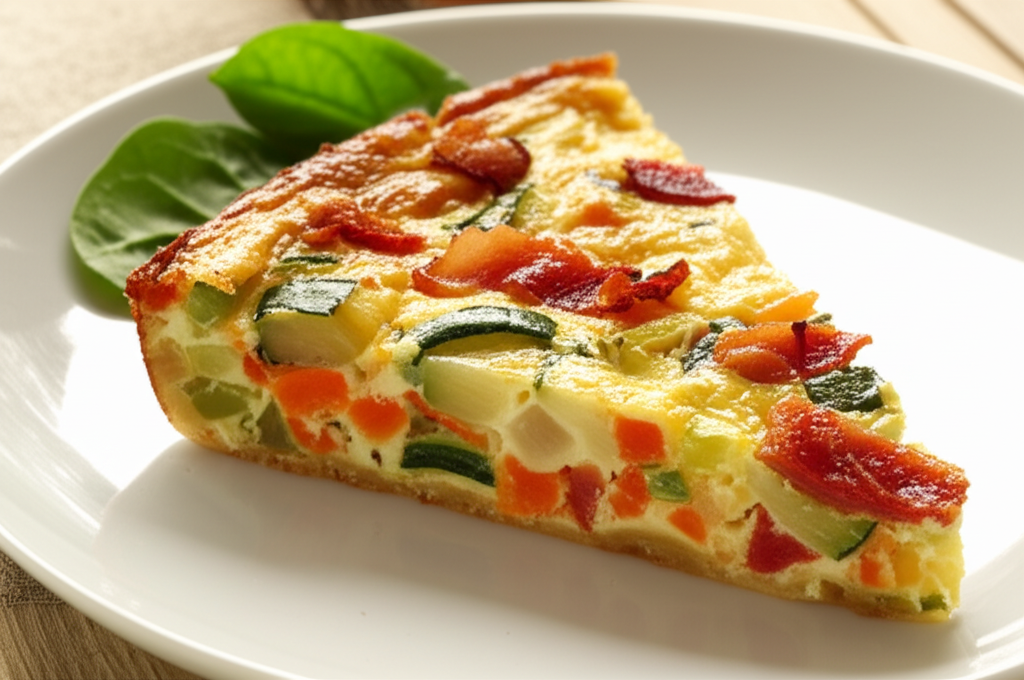 Bacon And Vegetable Slice image