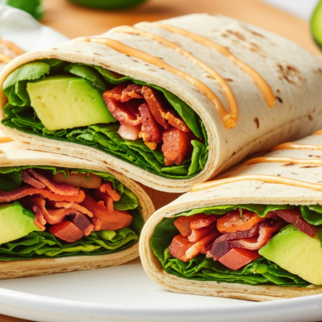 Bacon Avocado Wraps image
