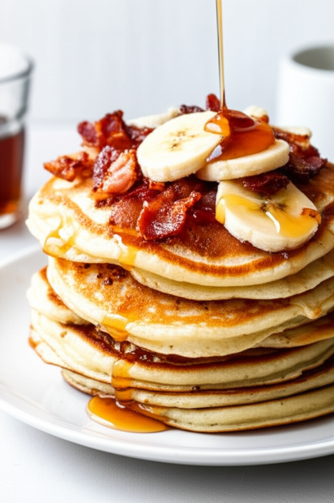 Bacon Banana Pancakes image