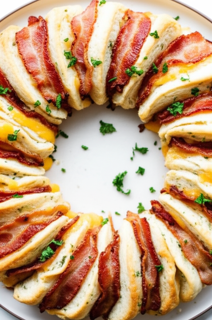 Bacon Biscuit Wreath image