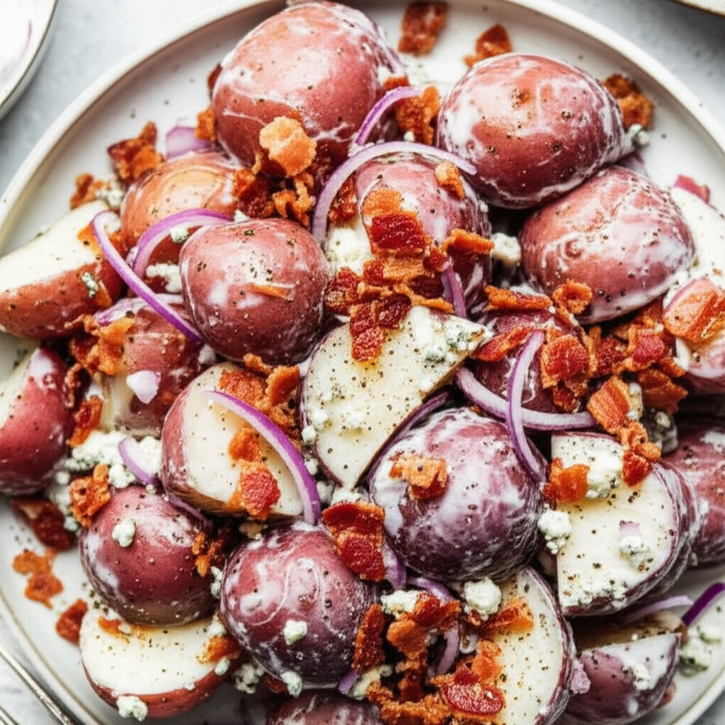 Bacon Blue Cheese Potato Salad image