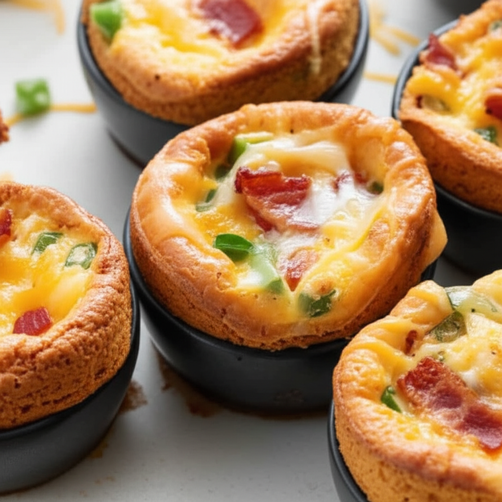 Bacon Breakfast Souffles image