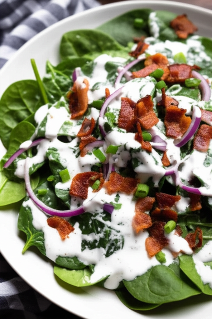 Bacon Buttermilk Dressing For Spinach Salad image